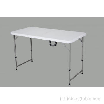 Table pliante demi-rectangulaire de 4 pieds